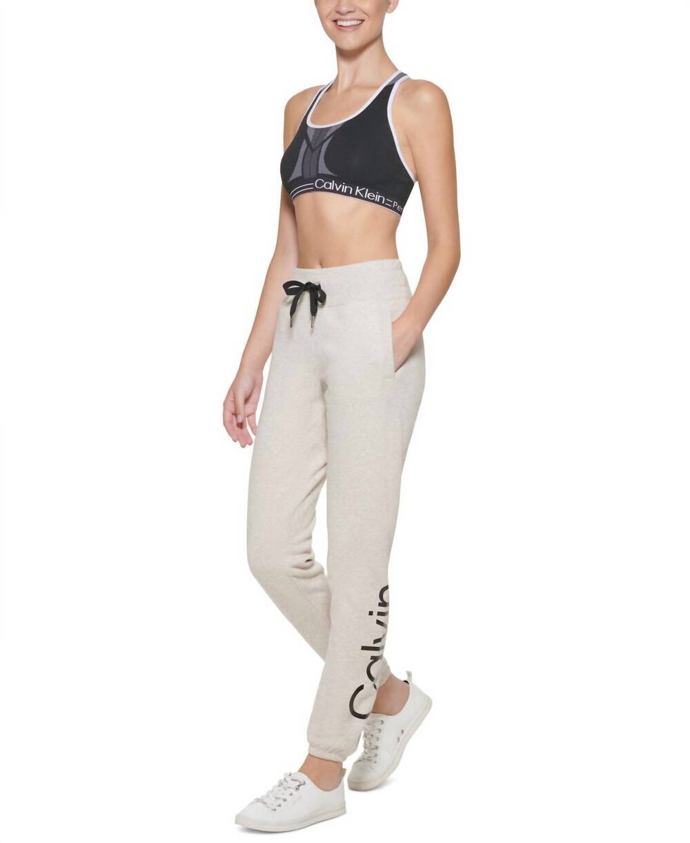 NEW CALVIN KLEIN performance graphic joggers in cortado heather